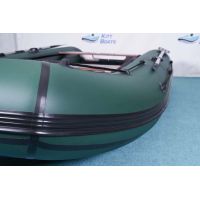 Лодка моторная килевая Kitt Boats 370 НДНД зелено-черный